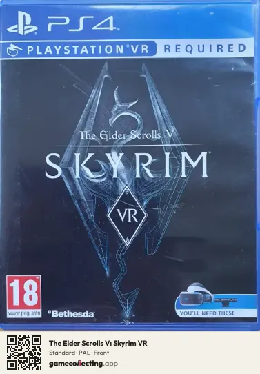The Elder Scrolls V: Skyrim VR PlayStation 4, PAL box front