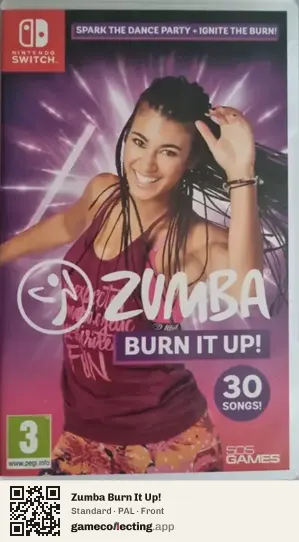 Zumba Burn It Up! Nintendo Switch, PAL box front