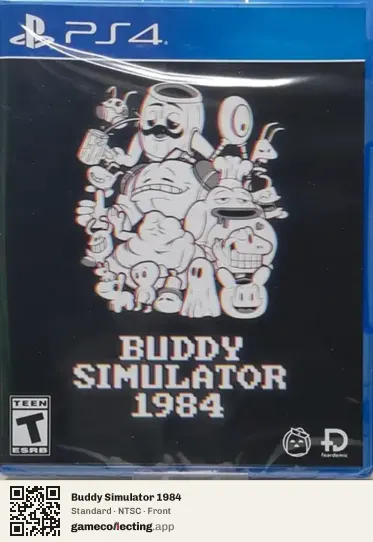 Buddy Simulator 1984 PlayStation 4, NTSC box front