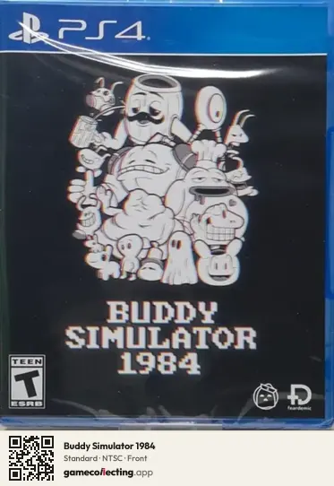 Buddy Simulator 1984 PlayStation 4, NTSC box front