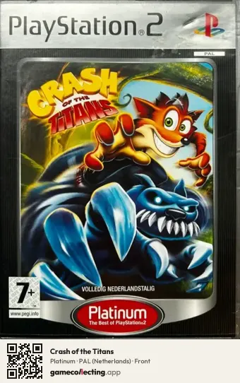 Crash of the Titans PlayStation 2, Netherlands box front