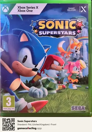 Sonic Superstars Xbox Series X, United Kingdom box front