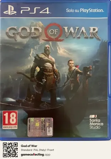 God of War PlayStation 4, Italy box front