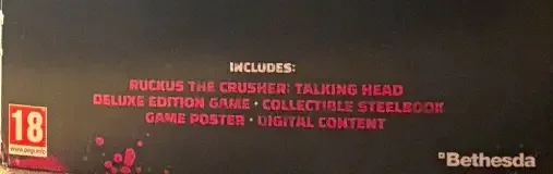 Rage 2, the PEGI square on its front