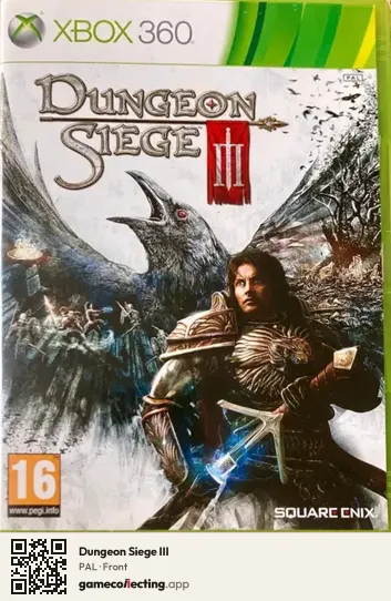 Dungeon Siege III Xbox 360, PAL box front