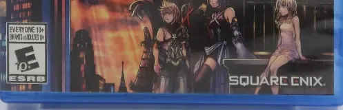Kingdom Hearts III, the ESRB box on its front