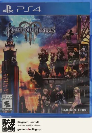 Kingdom Hearts III PlayStation 4, NTSC box front