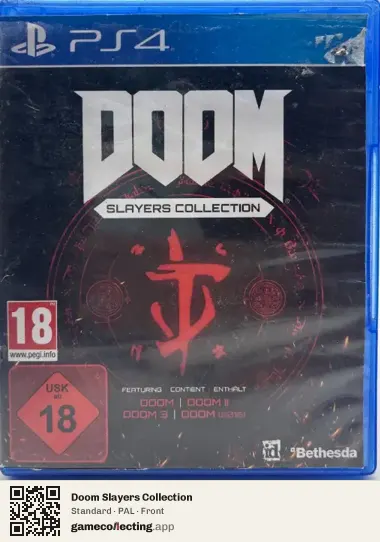 Doom Slayers Collection PlayStation 4, PAL box front