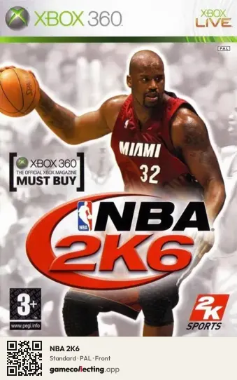 NBA 2K6 Xbox 360, PAL box front