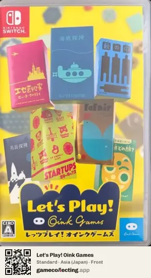 Let's Play! Oink Games Nintendo Switch, Asia box front