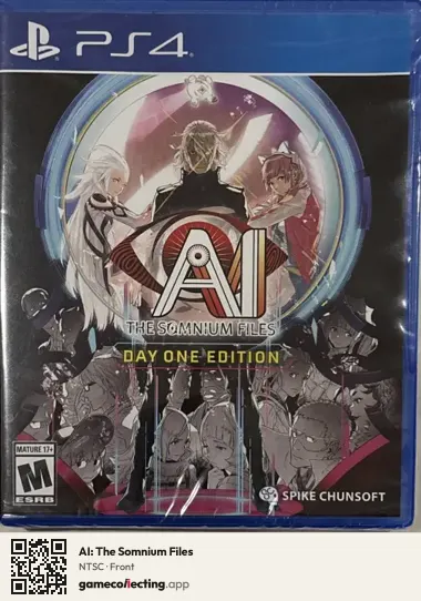AI: The Somnium Files PlayStation 4, NTSC box front