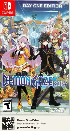 Demon Gaze Extra Nintendo Switch, NTSC box front