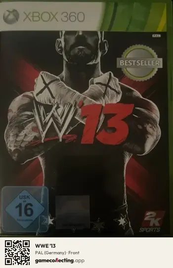 WWE '13 Xbox 360, Germany box front
