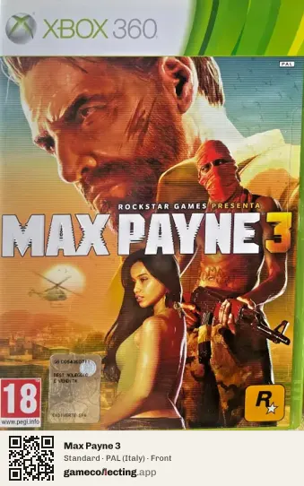 Max Payne 3 Xbox 360, Italy box front