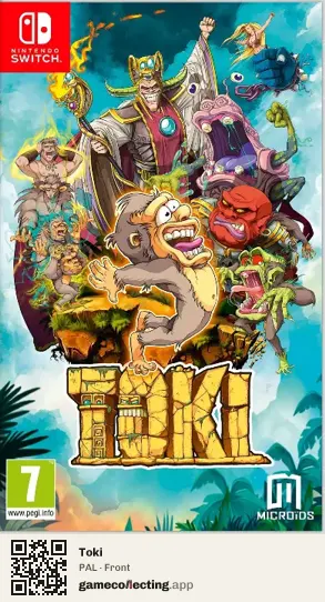 Toki Nintendo Switch, PAL box front