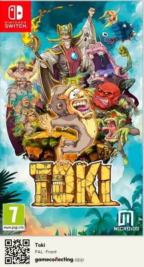 Toki Nintendo Switch, PAL box front