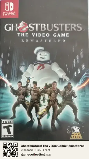 Ghostbusters: The Video Game Remastered Nintendo Switch, NTSC box front