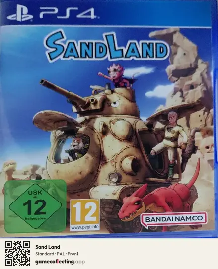 Sand Land PlayStation 4, PAL box front
