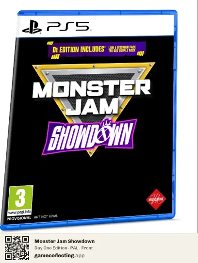 Monster Jam Showdown PlayStation 5, PAL box front