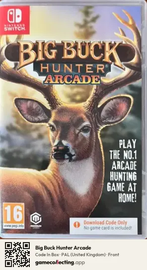 Big Buck Hunter Arcade Nintendo Switch, United Kingdom box front