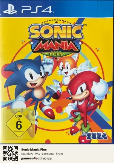 Sonic Mania Plus PlayStation 4, Germany box front