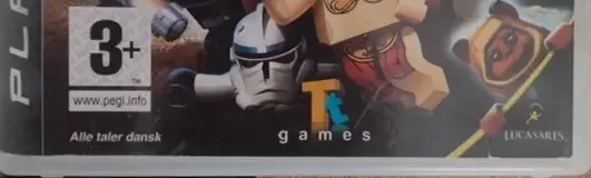 LEGO Star Wars: The Complete Saga, the PEGI square on its front