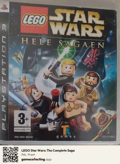LEGO Star Wars: The Complete Saga PlayStation 3, PAL box front