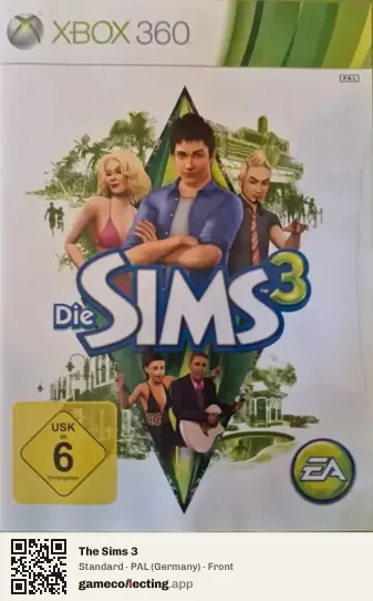 The Sims 3 Xbox 360, Germany box front