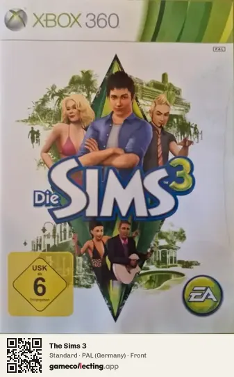 The Sims 3 Xbox 360, Germany box front