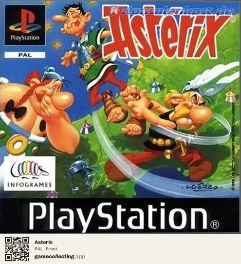 Asterix PlayStation, PAL box front