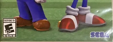 Mario & Sonic at the Olympic Games Tokyo 2020, the ESRB box on its front