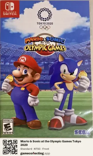 Mario & Sonic at the Olympic Games Tokyo 2020 Nintendo Switch, NTSC box front