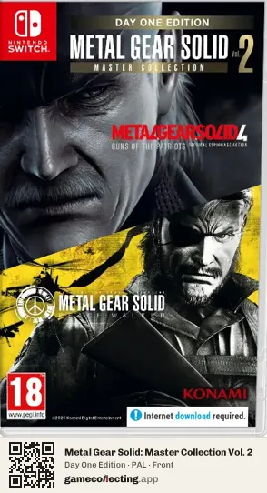 Metal Gear Solid: Master Collection Vol. 2 Nintendo Switch, PAL box front