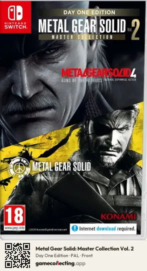 Metal Gear Solid: Master Collection Vol. 2 Nintendo Switch, PAL box front