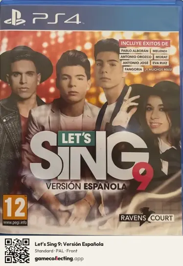 Let's Sing 9: Versión Española PlayStation 4, PAL box front