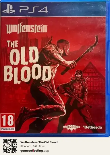 Wolfenstein: The Old Blood PlayStation 4, PAL box front