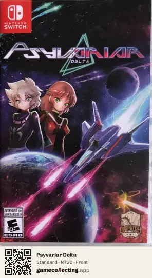 Psyvariar Delta Nintendo Switch, NTSC box front