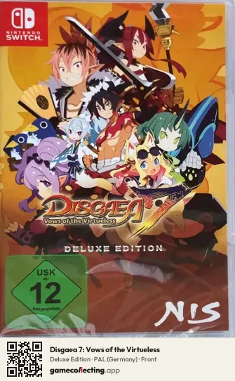 Disgaea 7: Vows of the Virtueless Nintendo Switch, Germany box front