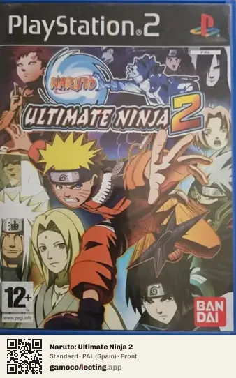 Naruto: Ultimate Ninja 2 PlayStation 2, Spain box front