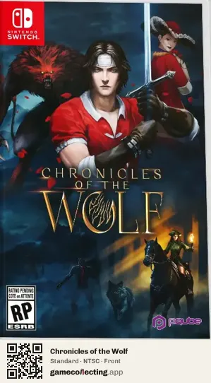 Chronicles of the Wolf Nintendo Switch, NTSC box front