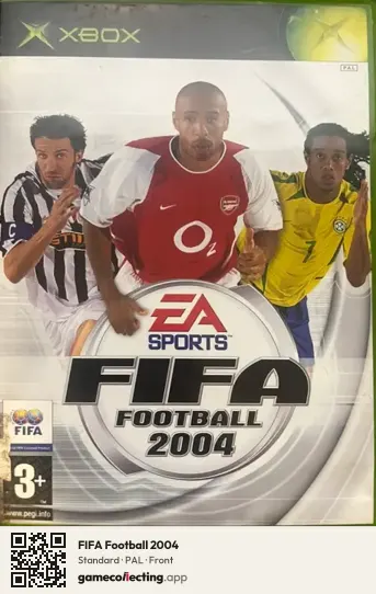 FIFA Football 2004 Xbox, PAL box front