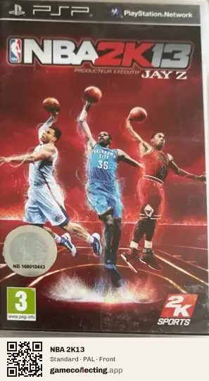 NBA 2K13 PlayStation Portable, PAL box front