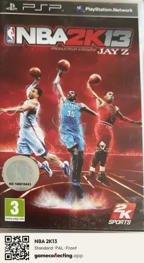 NBA 2K13 PlayStation Portable, PAL box front