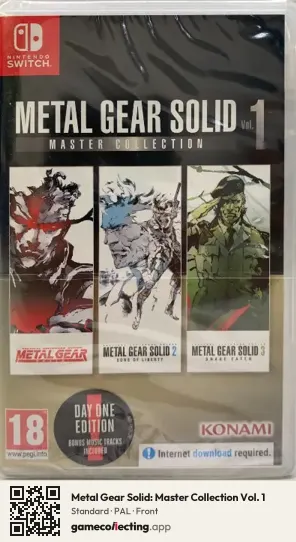 Metal Gear Solid: Master Collection Vol. 1 Nintendo Switch, PAL box front
