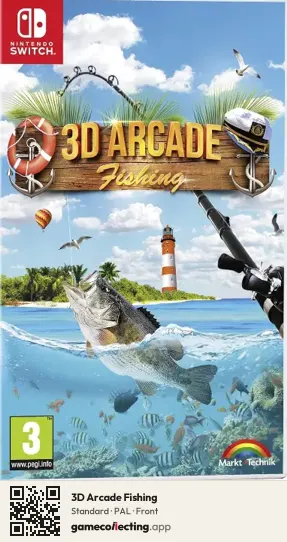 3D Arcade Fishing Nintendo Switch, PAL box front