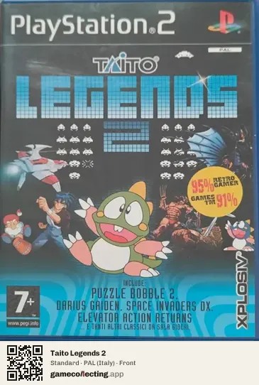Taito Legends 2 PlayStation 2, Italy box front