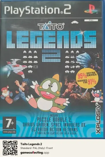 Taito Legends 2 PlayStation 2, Italy box front