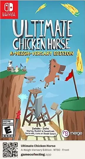 Ultimate Chicken Horse Nintendo Switch, NTSC box front