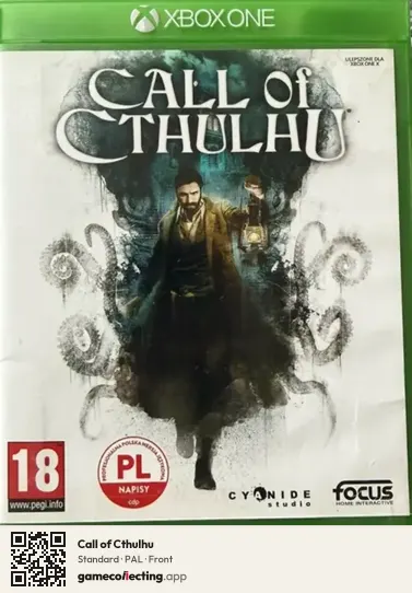 Call of Cthulhu Xbox One, PAL box front