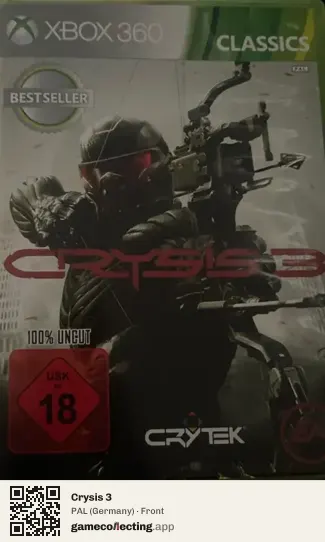 Crysis 3 Xbox 360, Germany box front